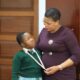 Brave nine-Year-old makes a daring entrance to meet Speaker Anita Among at parliament