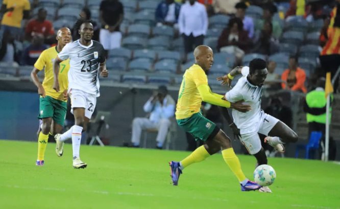 Uganda Cranes' unbeaten streak ends with defeat against South Africa in AFCON 2025 qualifiers